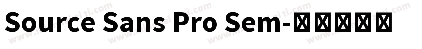Source Sans Pro Sem字体转换